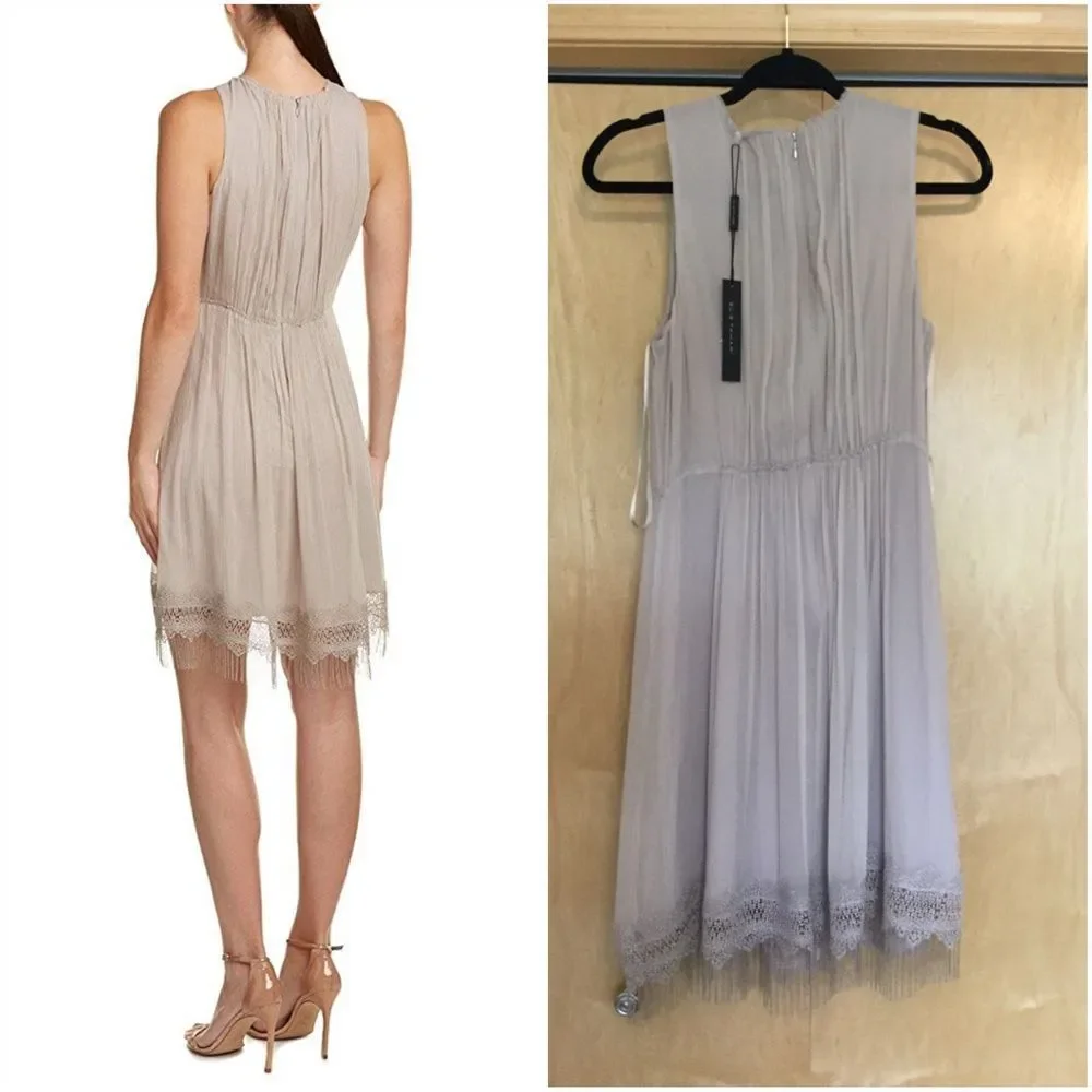 ELIE Demetria Metallic Fringe Accented Rou… - Picture 8 of 9
